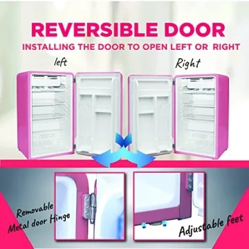 Frigidaire EFR372 Pink Retro Mini Fridge - 3.2 Cu Ft