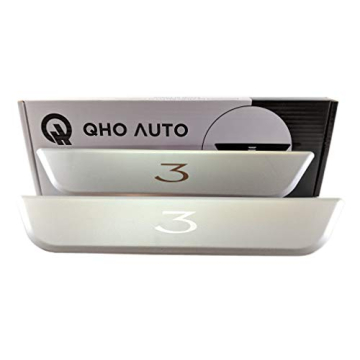 Premium Stainless Steel Door Sill Protectors for Tesla Model 3