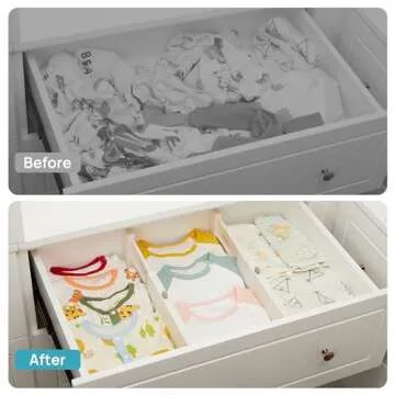 Vtopmart Adjustable Drawer Dividers for All Storage Needs