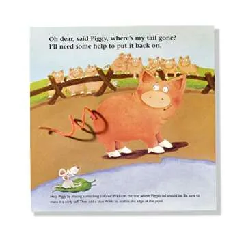 Wikki Stix Arts and Crafts for Kids Activity Book, Wiggles, Squiggles, Curlicues Board Book, Non Toxic, Waxed Yarn, Made in America, 36 Included