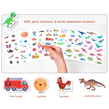 Portable Jelly Sticker Quiet Book for Kids Educational Toy