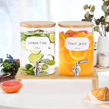 Elegant Water Drink Dispenser Set with Stainless Steel Spigot