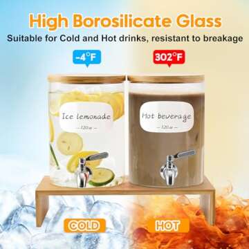 Elegant Water Drink Dispenser Set with Stainless Steel Spigot