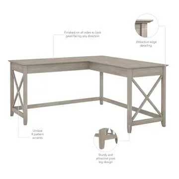 Key West L Shaped Desk for Home Office Setup