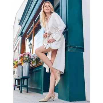 Coutgo Chic Slingback Kitten Heels - Stylish Comfort