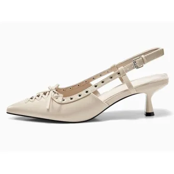 Coutgo Chic Slingback Kitten Heels - Stylish Comfort