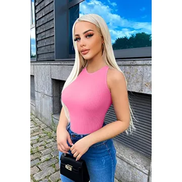 OQQ Women's Stylish 3 Piece Bodysuits for Summer Fun