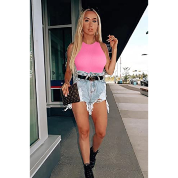 OQQ Women's Stylish 3 Piece Bodysuits for Summer Fun