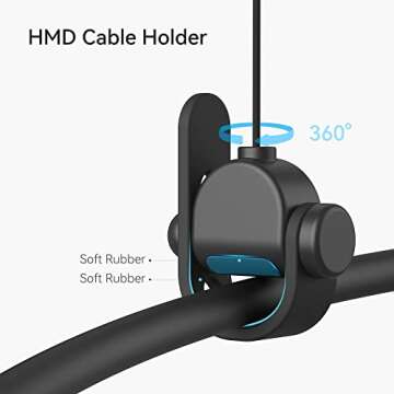 KIWI design VR Cable Management, 6 Packs VR Pulley System Compatible with Quest 3S/3/2/1/Pico/PSVR/PSVR2