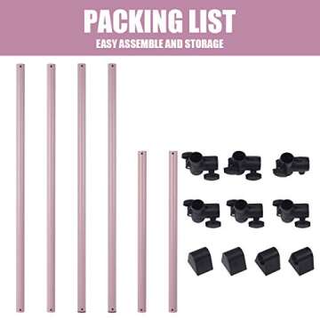 Bifanuo Ballet Barre Portable Double, Freestanding Ballet Barre Adjustable, Heavy Duty Dancing Stretching Ballet for Home,Dance Barre, Fitness Ballet Bar