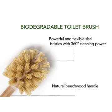 Eco Friendly Wooden Toilet Brush Set for Sustainable Living