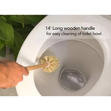 Eco Friendly Wooden Toilet Brush Set for Sustainable Living
