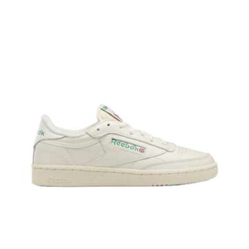 Reebok womens CLUB C 85 VINTAGE,CHALK/ALABAS/GLEGRN,8.5