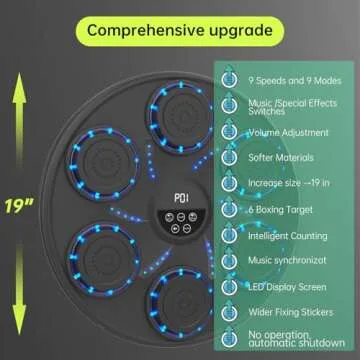 Music Boxing Machine Smart Bluetooth Boxing Equipment for Adults and Kids Home Gym Workout Exercise?...