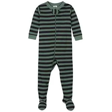 Gerber Baby Boys' 4-Pack Footed Pajamas, Bears & Trucks Grey, 12 Months