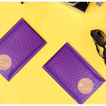 1" Thank You for Your Order Stickers,500pcs Thank You Stickers Roll,Thank You Sticker for Business,Online Retail,Boutique|Round Thanks You Business Stickers for Bubble mailers,Bubble envelopes