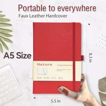 Heture A5 Hardcover Notebooks - 8 Pack Classic Journals