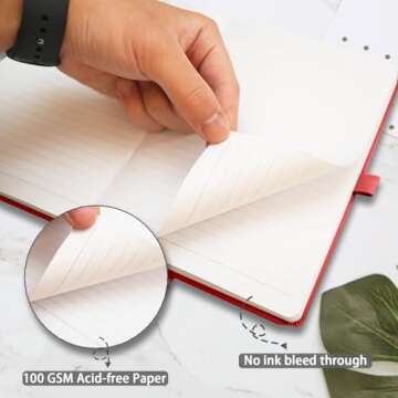 Heture A5 Hardcover Notebooks - 8 Pack Classic Journals