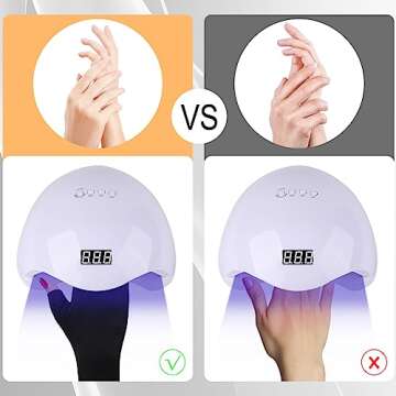 ONESING 3 Pairs UV Protection Gloves Fingerless Gloves Non Slip Summer Driving Riding Cycling Gloves for Women Girls, Black