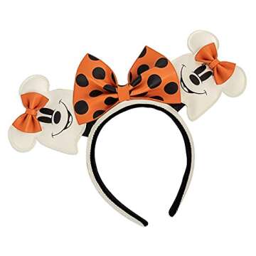 Loungefly Does Not Apply 129492 Disney Minnie Mouse Ghost Tiara, Multicoloured, One Size, 129492