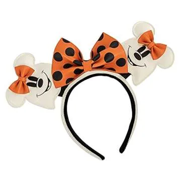 Loungefly Does Not Apply 129492 Disney Minnie Mouse Ghost Tiara, Multicoloured, One Size, 129492