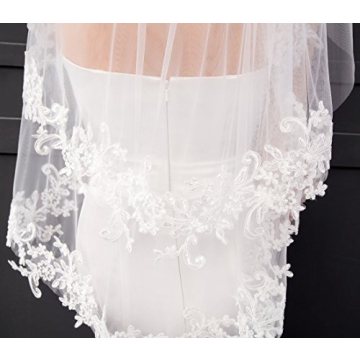 Affordable Short Bridal Veil with Custom Size Options