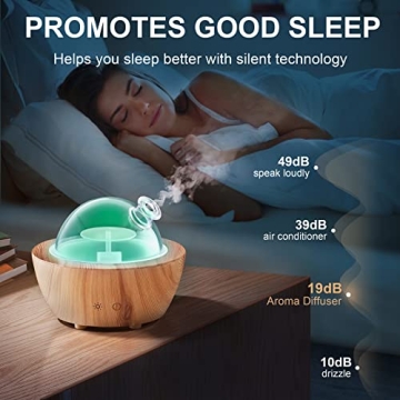 Elegant Glass Essential Oil Diffuser with LED Lights