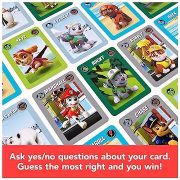 Spin Master Games, Hedbanz Junior PAW Patrol, Picture Guessing Board Game, PAW Patrol Toys, for Fami...