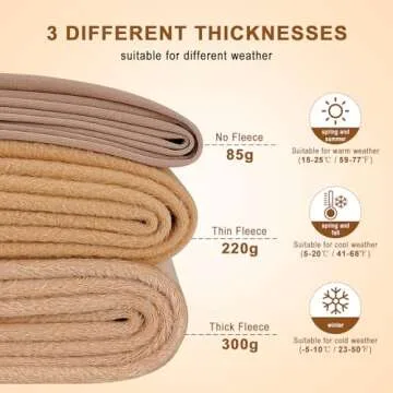 Aobiono Women Fleece Lined Tights – Sheer Warm Pantyhose for Winter
