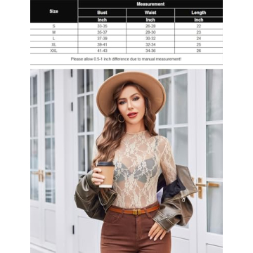 Avidlove Sheer Mesh Long Sleeve Top Perfect for Layering