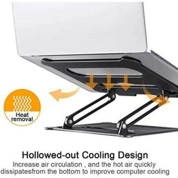 Portable Aluminum Laptop Stand for Ergonomic Comfort