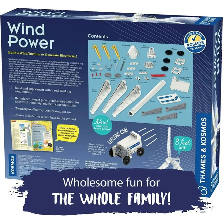 Wind Power V4.0 STEM Experiment Kit for Kids