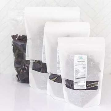 Dulse Whole Leaf Raw - Atlantic Dulse Seaweed Wholesale Wildcrafted Maine Coast - 100% Pure, NO GMO,...