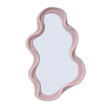 JDPEYI Funky Wavy Mirror Unique Decorative Home Accent