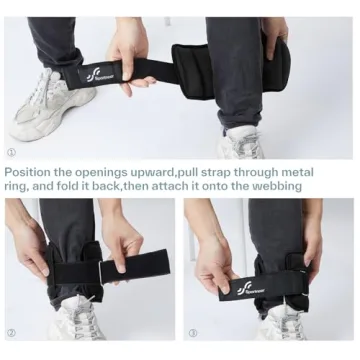 Adjustable Ankle Weights by Sportneer for Strength Training