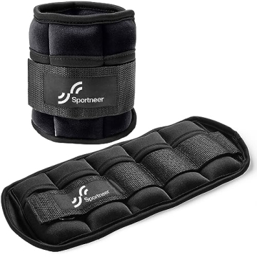 Adjustable Ankle Weights by Sportneer for Strength Training