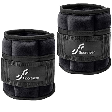 Adjustable Ankle Weights by Sportneer for Strength Training