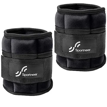 Adjustable Ankle Weights by Sportneer for Strength Training