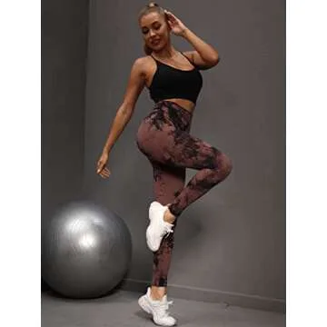 High Waist Tie Dye Leggings for Women Workout Pants