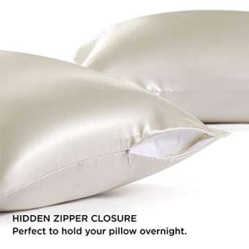 Luxurious Bedsure Satin Pillowcase Set for Hair and Skin
