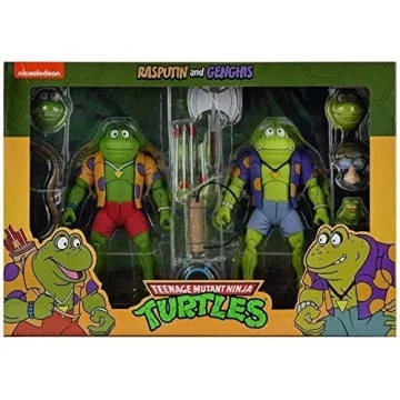 NECA TMNT Genghis & Rasputin Frog Action Figures Set