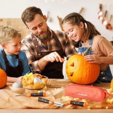 HAUSHOF Pumpkin Carving Tools Set - 5PCS Kit