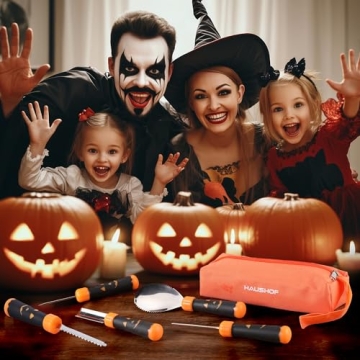 HAUSHOF Pumpkin Carving Tools Set - 5PCS Kit