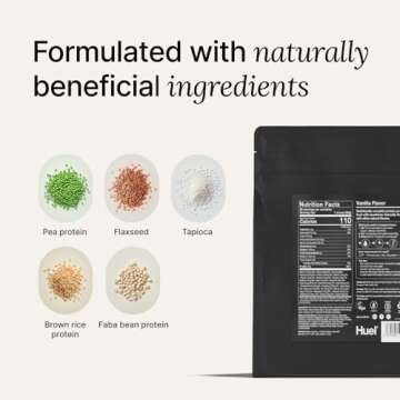 Huel Vegan Protein Powder | Vanilla | Complete Nutrition | 20g Protein Powder | 100% Plant-Based | 27 Vitamins & Minerals, Gluten Free, Non-GMO, Lactose Free | 26 Servings