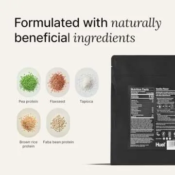 Huel Vegan Protein Powder | Vanilla | Complete Nutrition | 20g Protein Powder | 100% Plant-Based | 27 Vitamins & Minerals, Gluten Free, Non-GMO, Lactose Free | 26 Servings