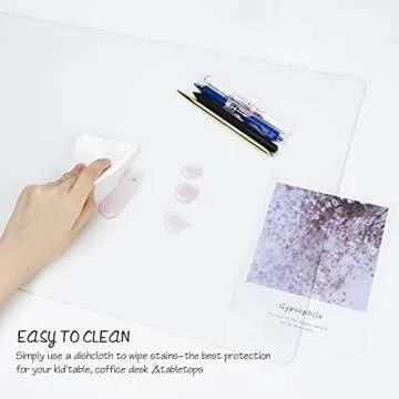 Oterri Clear Desk Pad - Durable & Waterproof Protector