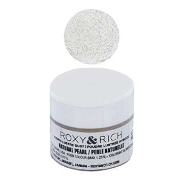 Roxy & Rich Hybrid Luster Dust Powder Food Color, Natural Pearl 2.5 Grams