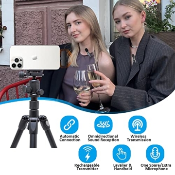 Wireless Lavalier Microphone for iPhone & iPad