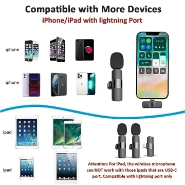 Wireless Lavalier Microphone for iPhone & iPad