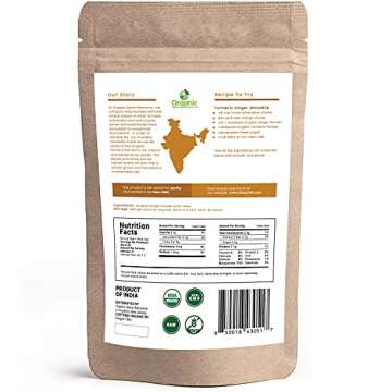 Organic Ginger Powder | 8 oz (226g) | USDA Organics and Non-GMO Verified Project Approved | Product ...